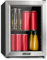 Klarstein Harlem Getränkekühlschrank Minibar, Kompressionskühlsystem, 23 Liter Fassungsvermögen, 5 Kühlstufen: 0-10 °C, geräuscharm: 39 dB, 1 Metallgitterboden, schwarz