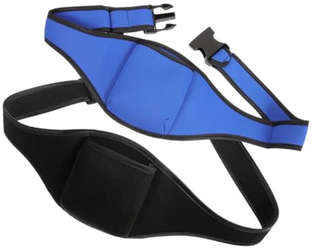 BESTonZON 2pcs Adjustable Microphone Holder Waist Bag for Class Vertical Mic Speaker Carrier Pouch