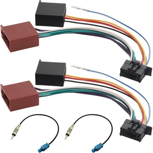 Acmerota Cablaggio Autoradio a 16 Pin Adattatore ISO per Pioneer DEH AVH MVH AVIC 2003 in Poi - Cavo Adattatore Radio Stereo per Auto - Connettore Mini ISO a 8 Pin