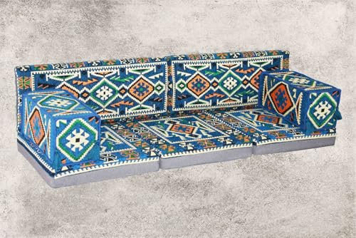 Generisch Orientalische Sitzsofa, Sitzkissen, Orientalische Sitzkissen, Arabisches Sofa, Kelim, Sark Kösesi, Osmanlisches Sitz, Boden Sofa