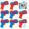8 PACK Water Pistol for Kids, Small Mini Water Squirt Gun for Summer Pool Garden Beach, Birthday Party Favors Fillers for Boys Girls Outdoor, Training Toy for Dog Cat - Gift Package (Red/Blue)