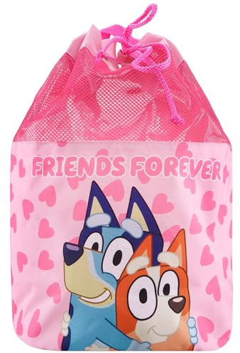 Bluey Mochila Mochila Natacion Piscina Niña De Bingo | Bolsa Verano Para Niñas | Mochilas Natacion Niña | One Size | Rosa