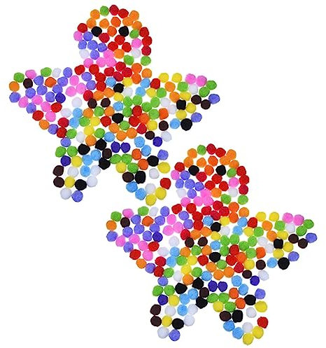Gatuida 500 Stück Braune Pompons Zum Basteln Puffbällchen Kleine Bommelbällchen Lametta-pom-pom-Kugeln Bommelbällchen Basteln Bommel Basteln Flauschiger Bommel Große Pompons Plüsch