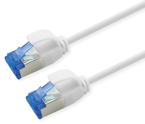 ROLINE Patchkabel Cat.6A (Class EA) S/FTP (PiMF), LSOH, PoE, weiß, 3 m
