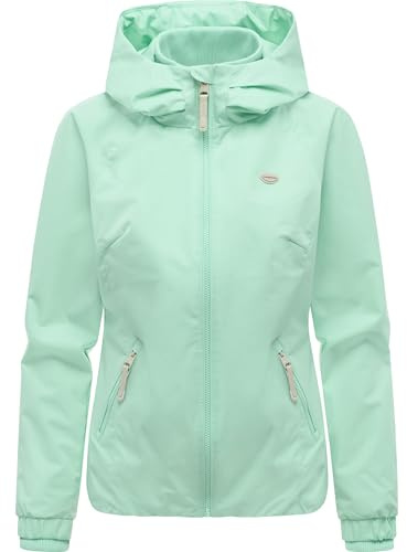 Ragwear wasserdichte und atmungsaktive Damen Übergangsjacke leichte kurze Funktionsjacke mit Kapuze Dizzie Tech YOUMODO XS-6XL