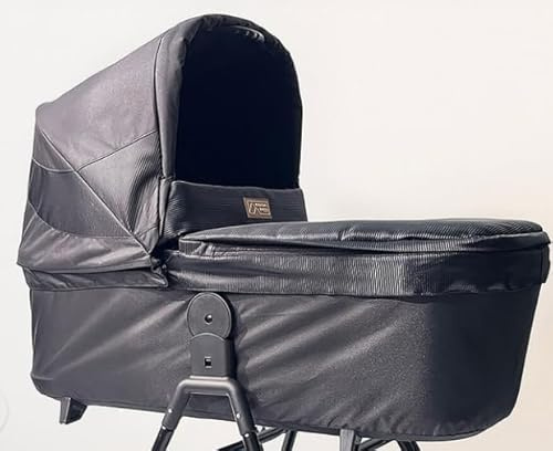 mountain buggy Heritage V4 Carrycot Plus Babywanne für Urban Jungle und Terrain, Farbe: Onyx - schwarz, von Geburt bis 3 Jahre, mit UV-Schutz 50+