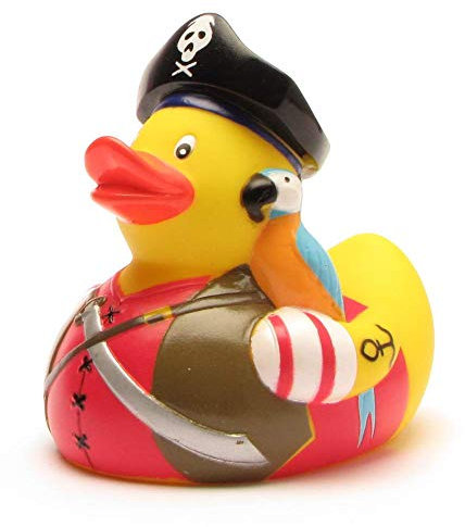 Seeräuber Badeente I Quietscheentchen I Duckshop I L: 10 cm