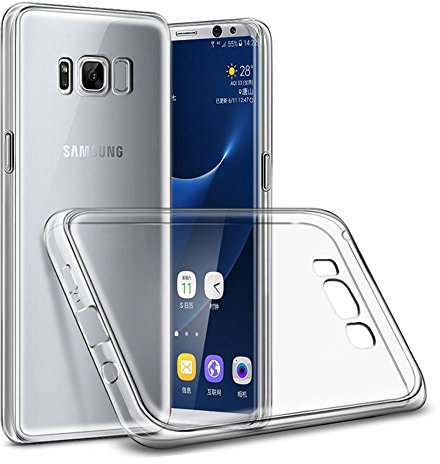 Transparent Silikonhülle TPU für Samsung Galaxy S8, Handyhülle Premium Kratzfest TPU Durchsichtige Schutzhülle, Ultradünne 0,33 mm