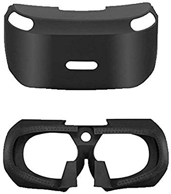 Soft VR Headset Anti-Slip Skin Silicone Rubber Cover Protective Case 3D Eye Shield for Playstation PS4 VR PSVR Virtual Reality Glasses Controller