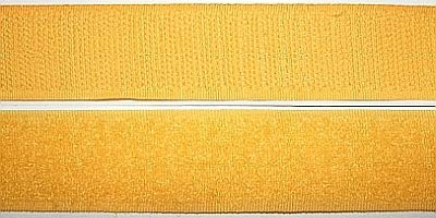Jajasio Klettband selbstklebend Extra Stark, 20 mm, gelb #05 10 Meter, selbstklebendes Klettband
