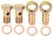 X AUTOHAUX 2 Sets 16mm Banjo Tuyau Barbelé Boulon Raccord Banjo Boulon Rondelle