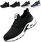 Zapatos de Seguridad para Hombre Mujer Zapatillas de Seguridad con Punta de Acero Ligeros y Comodos 708 Negro EU 39