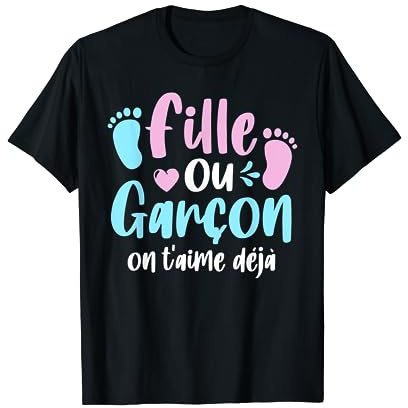Baby Shower Annonce Grossesse Bebe Fille T-Shirt