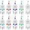 nbeads 25 Stück Traumfänger Charms, 5 Farben Synthetischer Türkis-Traumfänger Anhänger Mit Quasten, Karabinerverschlüsse, Und Federn Für Ohrringe, Halskette Und Schlüsselring Machen