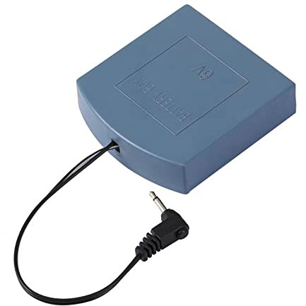 HOMEYUER External Power Supply Box with 2.5mm and 3.5mm Jack for Some Safe Box with External Battery Supply, 4 AA Battery Holder with Wires, 6V Backup Power Source for The Safe Box