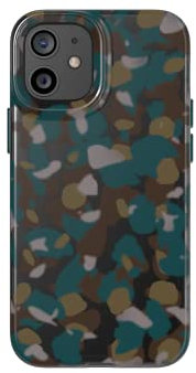 Tech21 Evo Art Modern Camo for iPhone 12 mini – Protective Phone Case with 10ft Multi-Drop Protection Pine Green