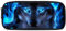 chaqlin Neon Wolf Stifteetui Federmäppchen für Kinder Teenager, Schule Stifteetui mit Tierdruck Reißverschluss Schreibwarentaschen Große Kapazität Marker Organizer für Schule Bürobedarf