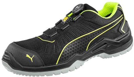 PUMA SAFETY FUSE TC GREEN LOW Arbeitsschuh Sicherheitsschuh S1P ESD SRC Fiberglaskappe Durchtrittschutz rutschfest vegan leicht Herren