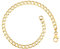 Panzerkette Armband 4,9mm breit | aus echt 333 Gold | hochglanzpoliertes Armband | Armkette Echtgold mit Karabinerverschluß