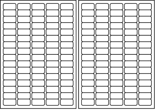 SmithPackaging A4 Self Adhesive Address Labels, 80 Labels Per Sheet, 100 Sheets, 35.6 x 16.9mm 8000 Labels (Pack of 2)