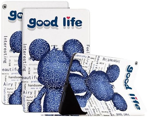 SNCLET Cover para Huawei MediaPad M3 Lite 10 Funda,PU Cuero Folding Folio Protectora Carcasa con Auto Wake/Sleep Función de Stand Tablet Funda para Huawei MediaPad M3 Lite 10.1 Bach-L09,Muñeca Azul