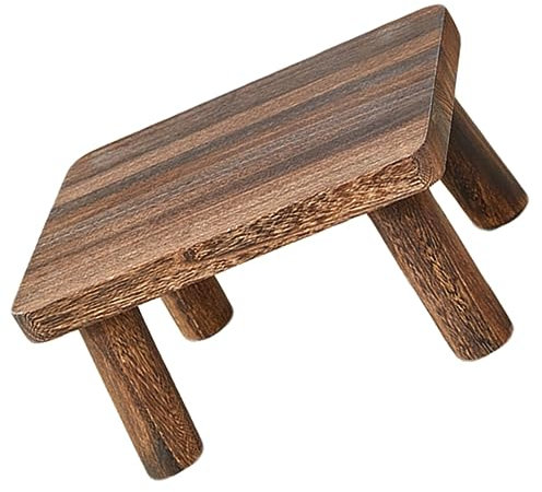 Uonlytech Escabeau Bois Rectangulaire Petit Repose Cuisine Maison Chambre Escabeau pour Lit Et Garçon Fille Stable