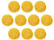Uxcell 10 Pcs Wicker Rattan Balls 2.4 Inch Rattan Decorative Balls for Centerpiece Bowls Vase Fillers Home Decor Yellow
