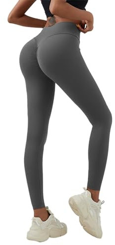Neteson Scrunch Butt Leggings Damen High Waist Sport Booty Scrunch Leggings Push Up Sporthose Seamless für Yoga Gym Fitness Laufhose
