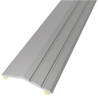 SELF Adhesive Ramp Edge Carpet 90 CM / 2.95 FT Aluminium Door Floor Bar Trim Wooden Laminate Threshold at Different Levels TMW Profiles (Silver)