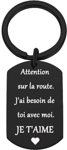 Petit Ami Cadeau Assurance de Conduite Porte Clés Cadea u J'ai besoin de Vous avec Moi Je t'aime Camionneur Mari C adeau Père Ca deau Saint Valentin Porte - clés