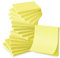 Wowivy 16-Packungen Haftnotizen, 76 x 76 mm, Yellow, Sticky Pads, recycelbar, Self-Stick Notes Pads,klebezettel, einfach zu posten für Zuhause, Büro, 55 Blätter/Pad, 880 Blätter Gesamt