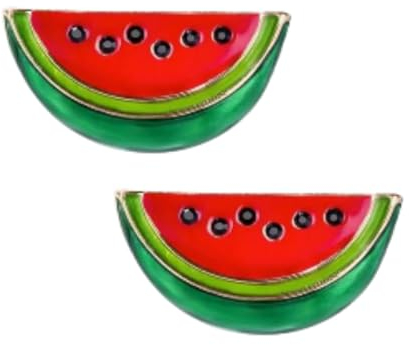 Broche en forme de pastèque | Broche en forme de pastèque | Broche en forme de fruit | Collier de corsage pour femme, badge à revers, bijoux, écharpes, châle, clip pour femme, ornement de sac à bijoux