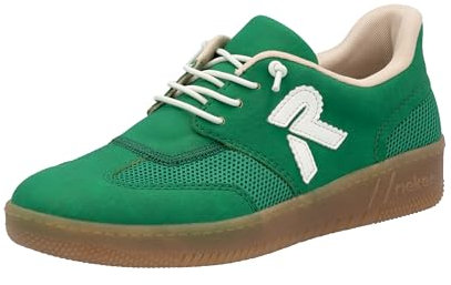 Rieker Damen M5551 Sneaker Low, Grün, 39 EU