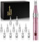 Microneedling Derma Pen, Professioneller Elektrischer Kabelloser Wiederaufladbarer Derma Pen für das Gesicht, Mikronadeln Roller Pen Hautpflege-Set mit 12 Nadeln