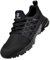 SUADEX Sicherheitsschuhe Arbeitsschuhe Herren Damen Atmungsaktiv Arbeitsschutzschuhe Stahlkappenschuhe Leicht mit Stahlkappe Schwarz 46 EU