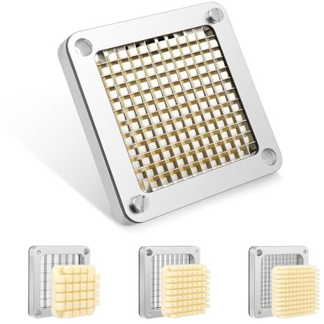Ovshnrr 14mm, 10mm et 7mm Lames de Remplacement et Blocs de poussée - pour Coupe Frites Professionnel (Accessoires, 1)