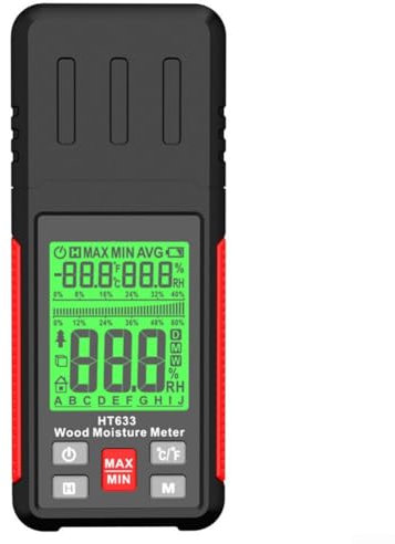 Misuratore di umidità digitale per legno, igrometro per legno, rilevatore di umidità per legno LCD