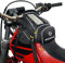 NICECNC Sacoche de réservoir de moto magnétique, 6 aimants et 5 sangles renforcées, pochette pour téléphone de 6,7, universelle pour la plupart des motos, aventure, double sport, noir