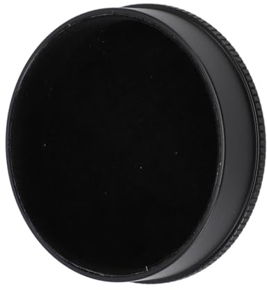 Objektivkappe für Wide EVO, Aluminiumlegierung, Anti-Kratzer, Staubsicherheit, Zubehör für eine Breite EVO-Linsenabdeckung mit Anti-Verlust-Schnur und Aufbewahrungsbeutel (Black)