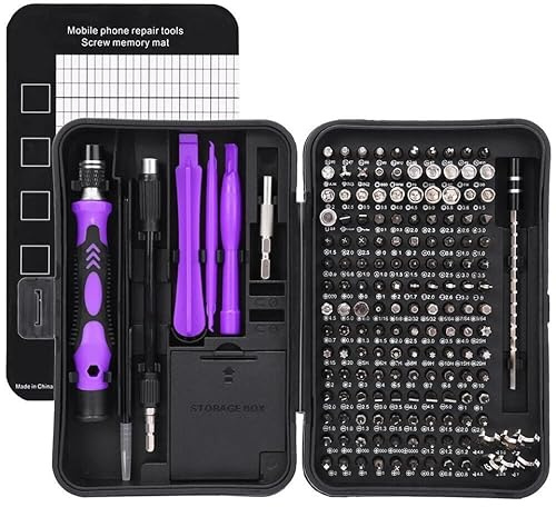 170 in 1 Precision Screwdriver Set Professional Electronics Repair Tool Kit with Portable Case Small Kit for Pc Laptop Computer Smartphones