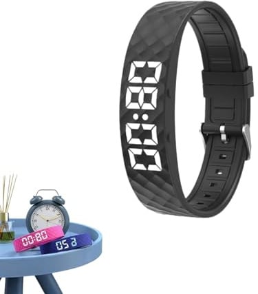 Kuisoe Vespire Wecker Armband Original, Vespire Pro-Sleep Vibrations-Wecker, Vibrationswecker Armband für Tiefschläfer mit 10 Alarmen & Pillenerinnerungen, Sanftes Multifunktional
