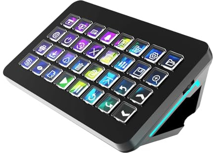 Clavier portable 32 macros personnalisable avec console visuelle pour Streamdeck Control Streaming