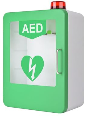 Erste-Hilfe-Defibrillatoren Wandmontierter AED-Defibrillator-Aufbewahrungsschrank, Herz-Defibrillations-Alarmbox, Verstellbare Trennwand, For Den Notfall Zu Hause, Im Büro Und Im Pflegeheim