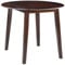 vidaXL Esstisch Tropfen-Blatt Klappbar Küchentisch Esszimmertisch Speisetisch Tisch Klapptisch Esszimmer Küche Rund MDF Braun 90x75cm