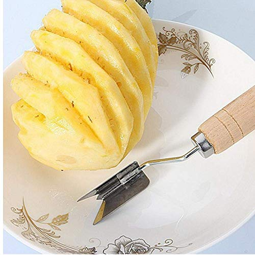Ouken 1PC Kreative Ananasschneider Ananas Schnitt Edelstahl Ananas Augen Peeler Ananas Seed Remover Messer-Frucht-Werkzeuge