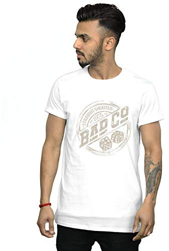 Absolute Cult Bad Company Men's Straight Shooter T-Shirt White XX-Large