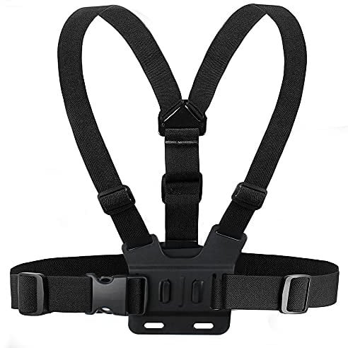 Houdian Chest Mount Harness Chesty Strap Compatible with GoPro Hero and action cameras - Fully Adjustable Chest Strap