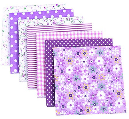 Asudaro 7Stück 25x25 cm Baumwollstoff Meterware Stoffpaket für Patchwork DIY Stoffe zum Nähen Stoff Paket Stoffreste Nähstoffe zum nähen Puppenkleider Ärmel Haarband Handwerk Orange