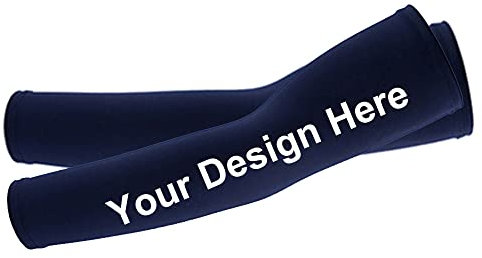 TopTie Personalizado Mangas para Brazos Manguitos Bicicleta y Running Manguitos Ciclismo Protectora Solar de Brazo de Voleibol, Fútbol, Baloncesto Hombres y Mujeres 1 par