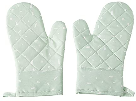 MARMODAY Paire de maniques de cuisine en silicone résistant à la chaleur jusqu'à degrés Vert